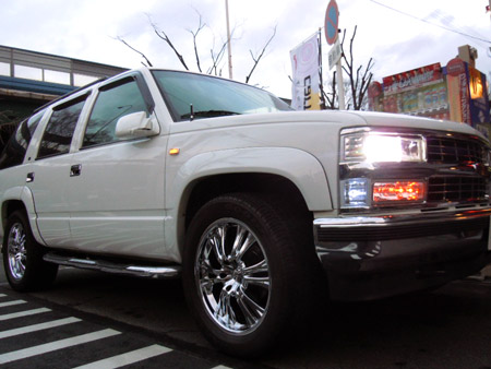 GMC ユーコン カスタム ステンレス メッキ クローム ドアハンドルカバー 販売 通販 取付 アメ車 専門店 大阪 ガレージアクト