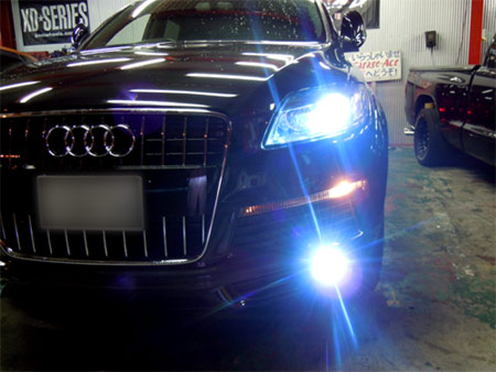 audi Q7 HID 取付 販売 HID化 LED ラグジュアリー 外車 専門店 大阪 ガレージアクト