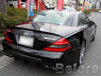 メルセデスベンツ SL63AMG ワイドボディ BLACK 装着 鈑金 取付 販売 WORKS グノーシスGS2 ホイール 輸入車 専門店 大阪 ガレージアクト