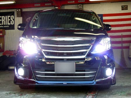 アルファード HID ケルビンアップ HID販売 取付け 車両 販売 専門店 大阪 ガレージアクト