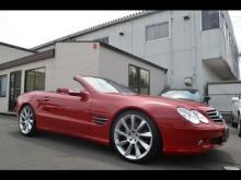 メルセデスベンツ/SLクラス/SL500 ベリーレッドレザー ディーラー記録簿完備 入庫
