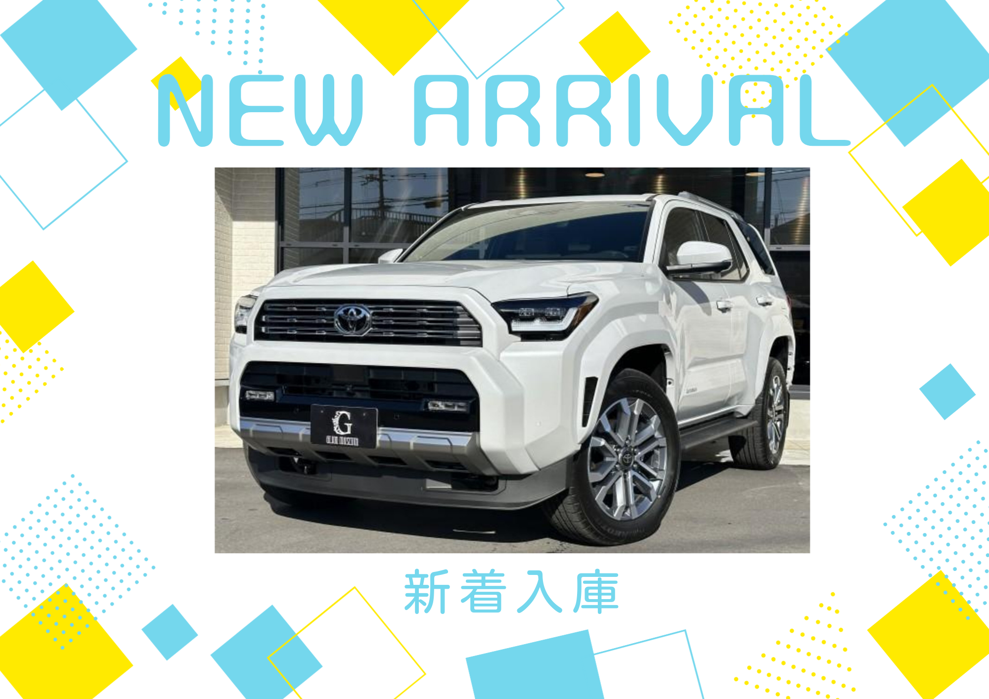 ★2025ｙモデル　新車　USTOYOTA　4RUNNER(white)入庫！★
