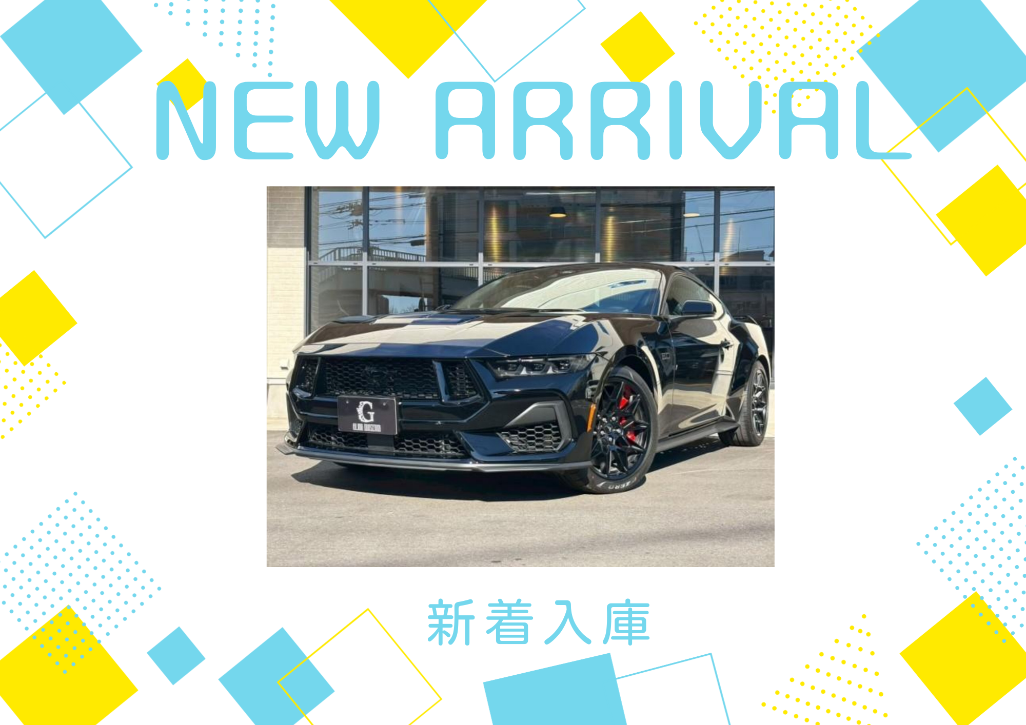 ★2025ｙ新型モデル　FORD　MUSTANG(black)入庫！★