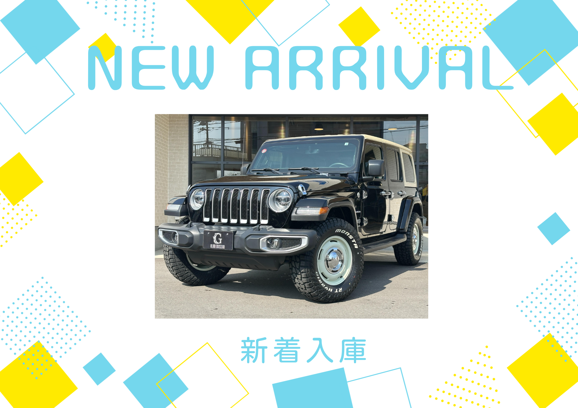 ★2018ｙモデル　Jeep　Wranglre(black)入庫！★
