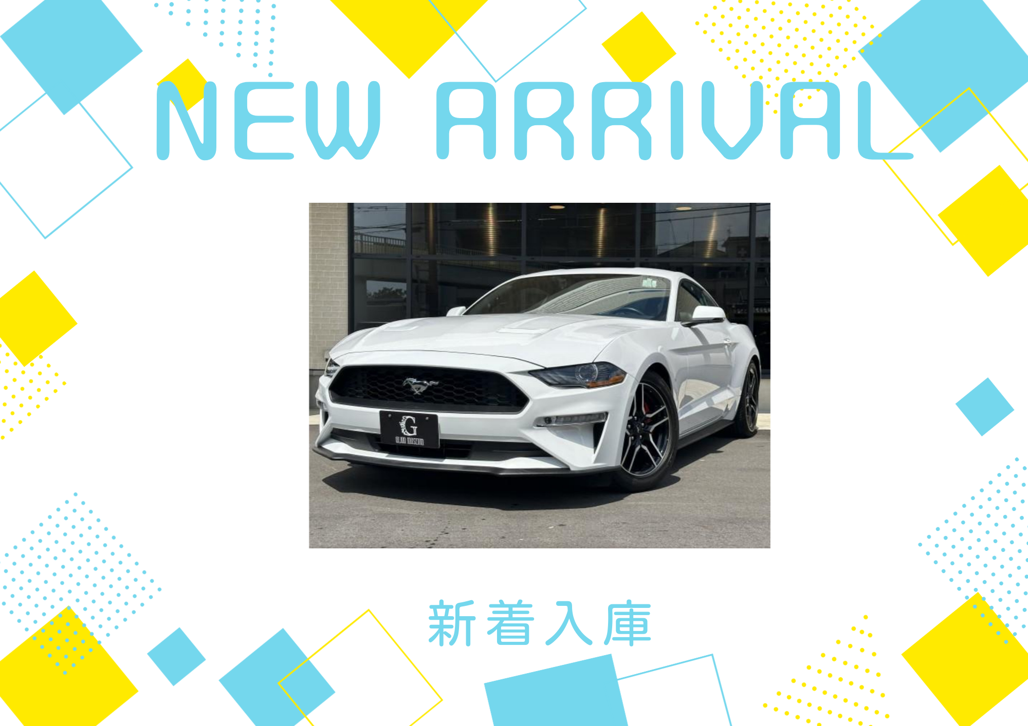 ★2019ｙモデル　FORD　MUSTANG(white)入庫！★